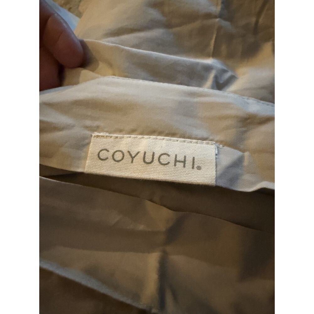 Coyuchi 100% Organic Cotton Duvet Cover Stone Buttons King NEW $298 - Picture 3 of 9